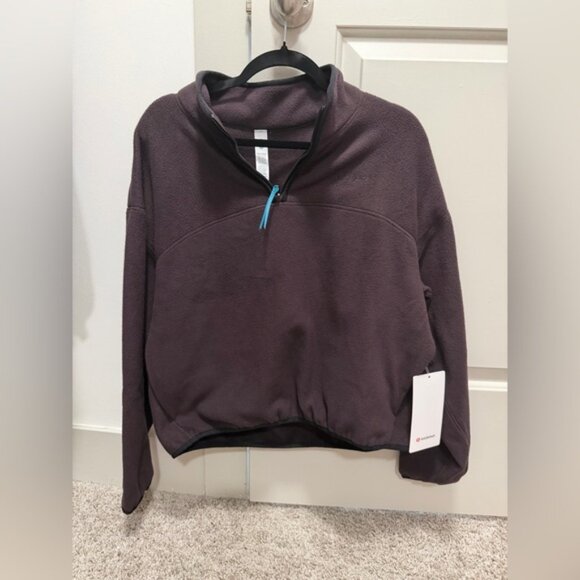 Lulu Lemon Medium Tumbled Fleece Half-Zip Jacket. 💙⚡️ - Picture 1 of 4